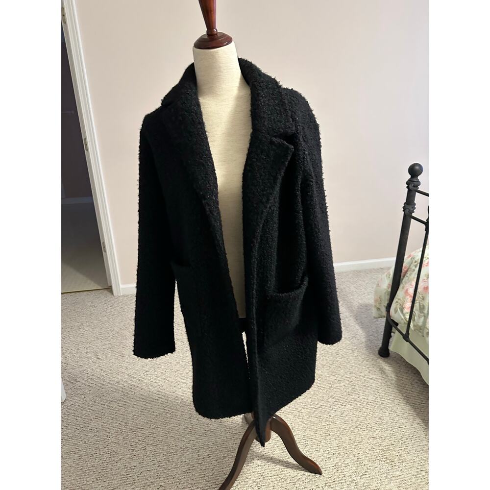 Charli B coat black boucle ladies size large